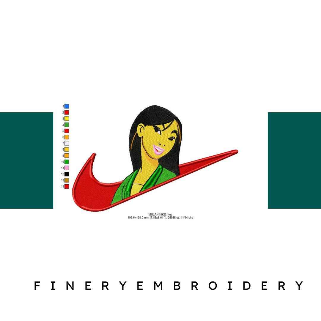 Nike Mulan Embroidery Design – Embroidery Design